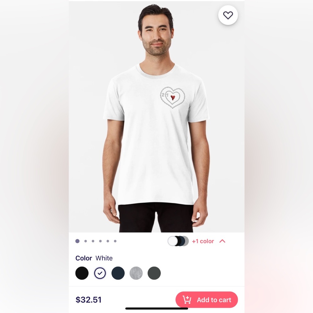 Superfresh Heart Shirt - Size XSmall Unisex NEW w/o Tags Sells $32 Online